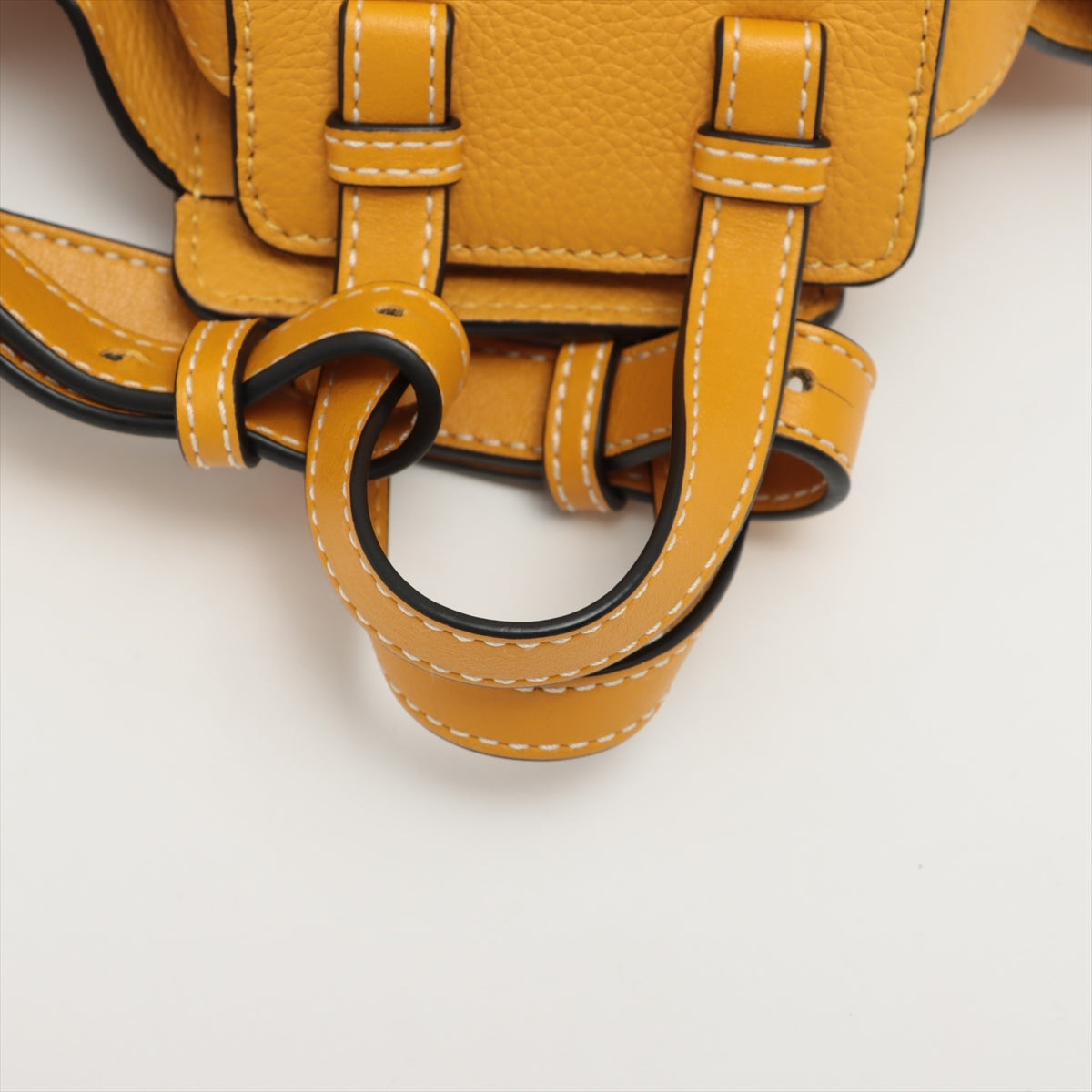 Loewe Hammock Drawstring mini Leather 2way handbag Yellow