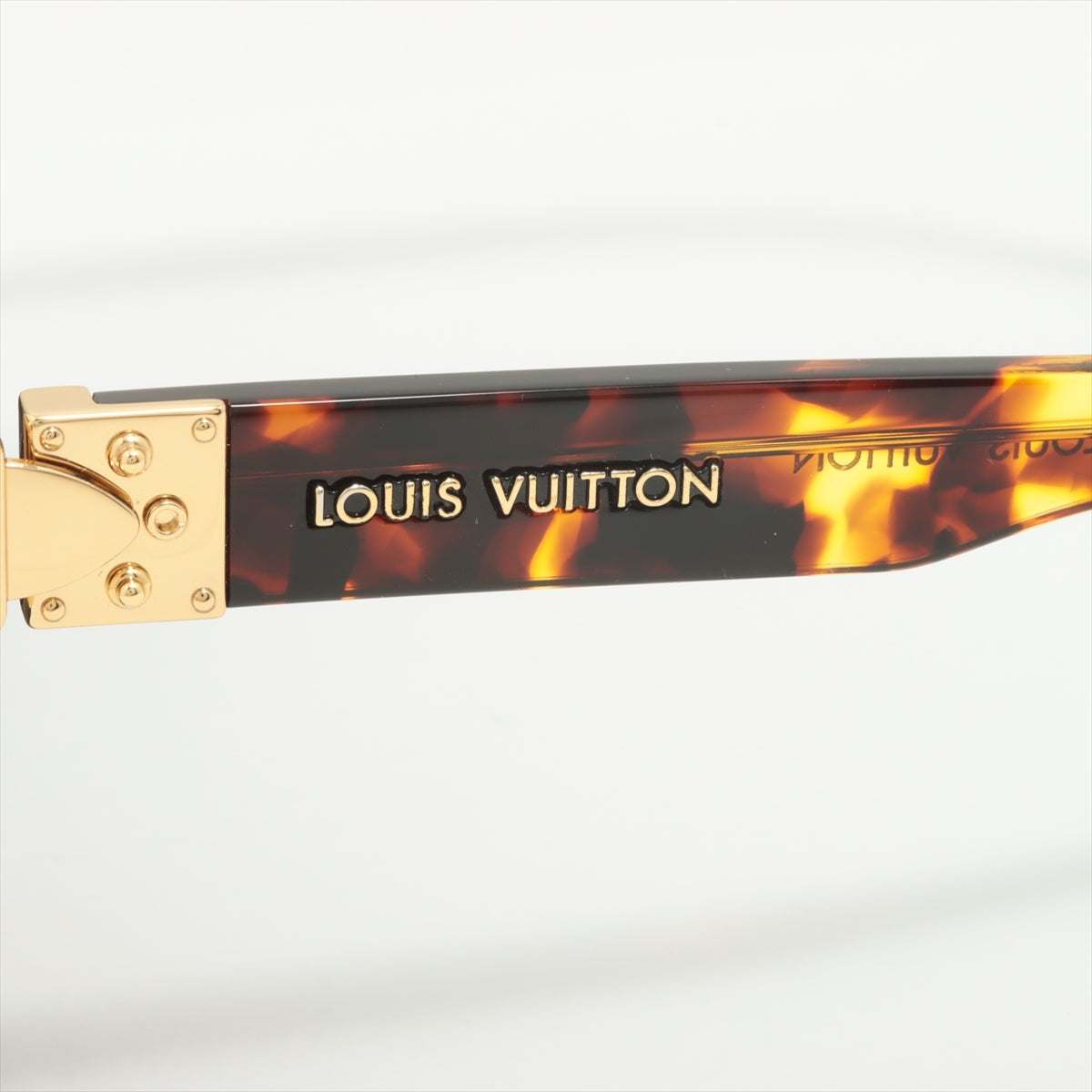 Louis Vuitton Sunglass Plastic Brown Rubbed, dirt Z1426E  Sunglass Cateye