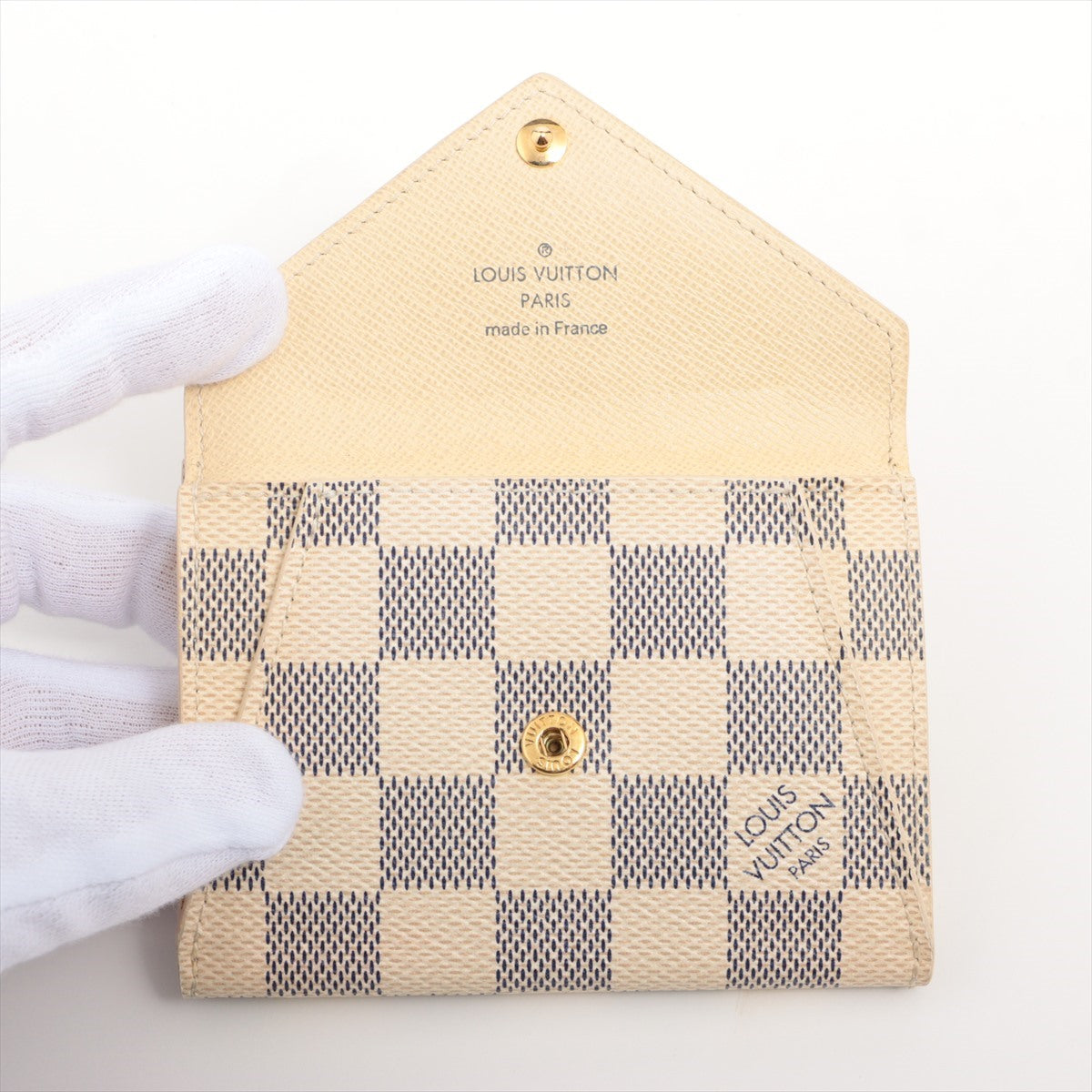 Louis Vuitton Damier azur Portefeuille Origami Compact N63100 TR3182 Compact Wallet