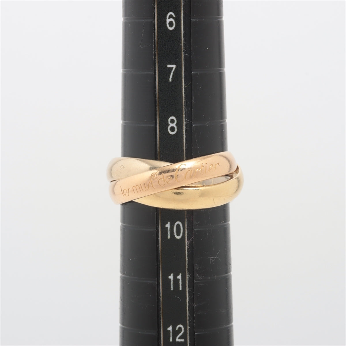 Cartier Trinity rings 750(YG×PG×WG) 6.1g 45 Resized