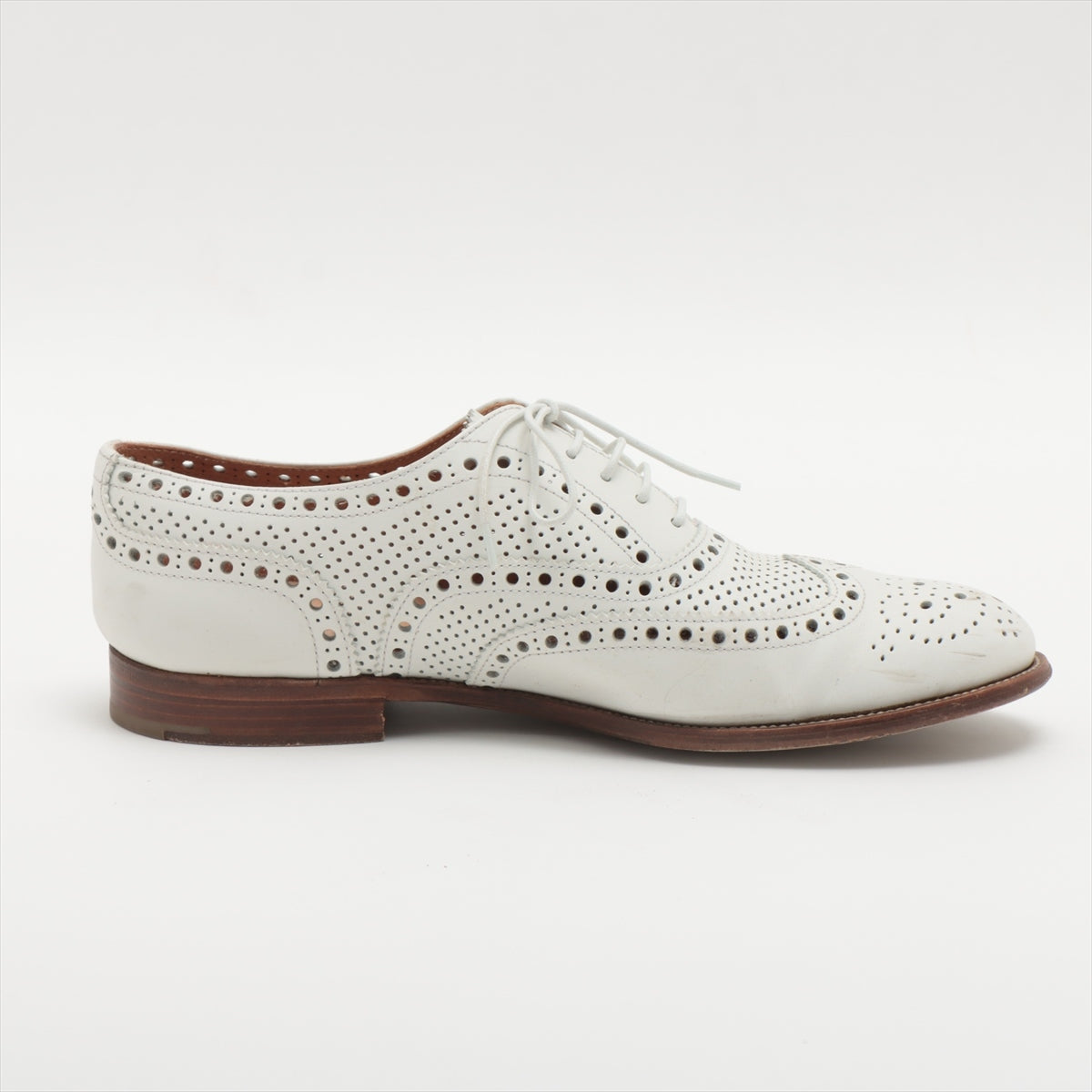 Church's Burwood Leather Leather shoes 36 1/2 Ladies' White punching