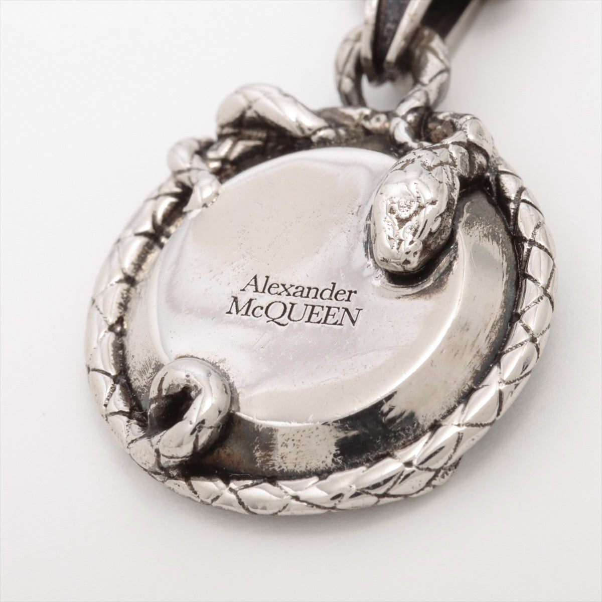 Alexander McQueen Snake Necklace metal Silver Coin medallions