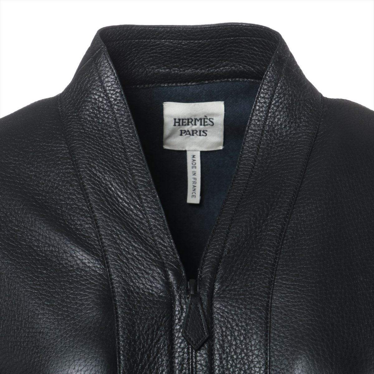 Hermès Deerskin Leather jacket 34 Ladies' Black