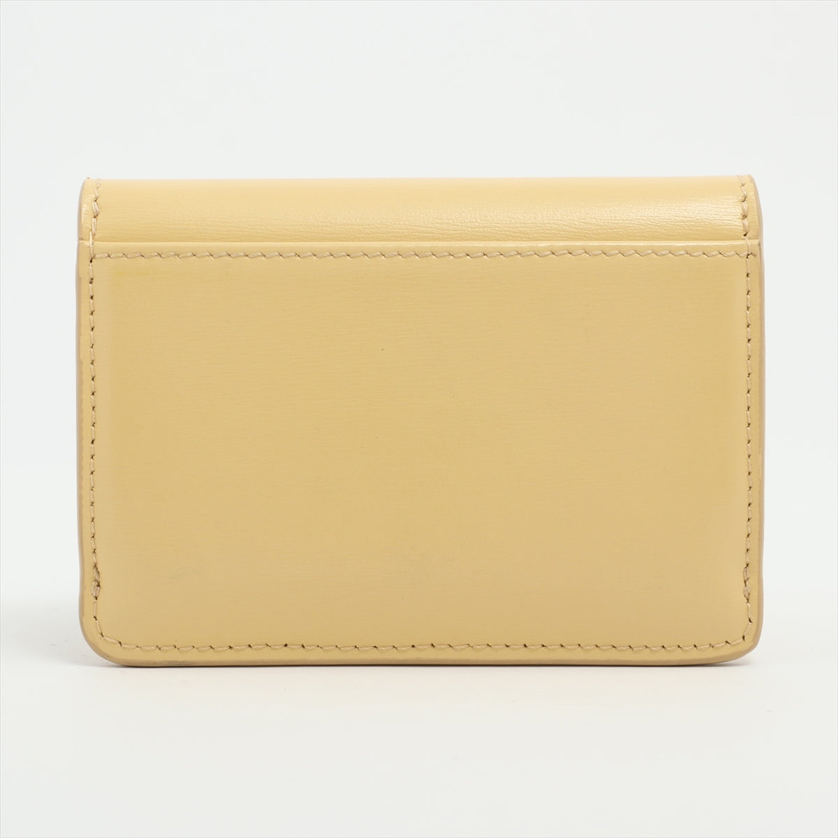CELINE Triomphe Leather Card case Yellow