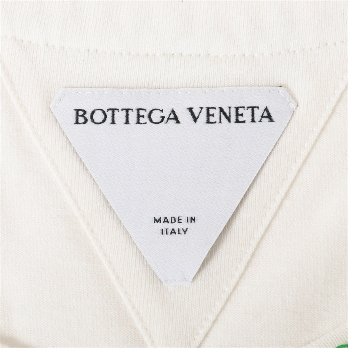 Bottega Veneta 22SS Cotton T-shirt S Men's White x green  686506