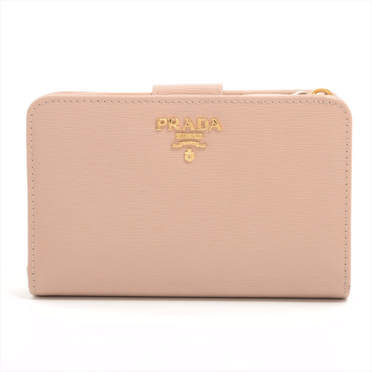 Prada Vitello Move 1ML225 Leather Wallet Beige There is dirt in the pocket
