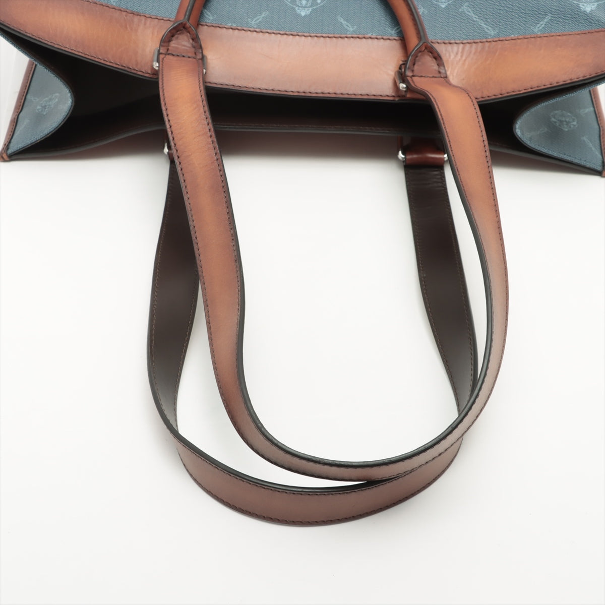 Berluti Ulis small PVC & leather Tote bag Blue