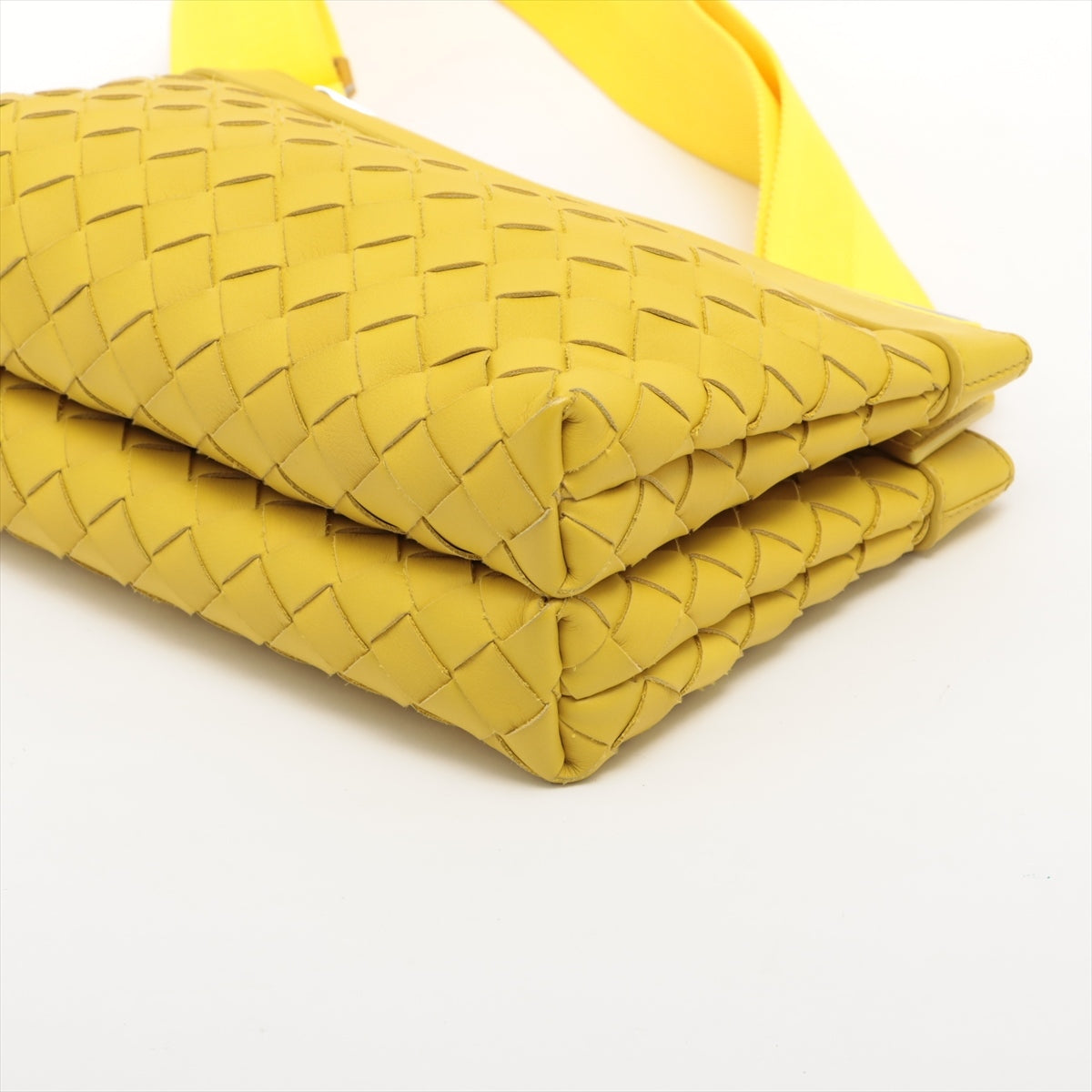 Bottega Veneta Intrecciato Duo Leather Shoulder bag Yellow