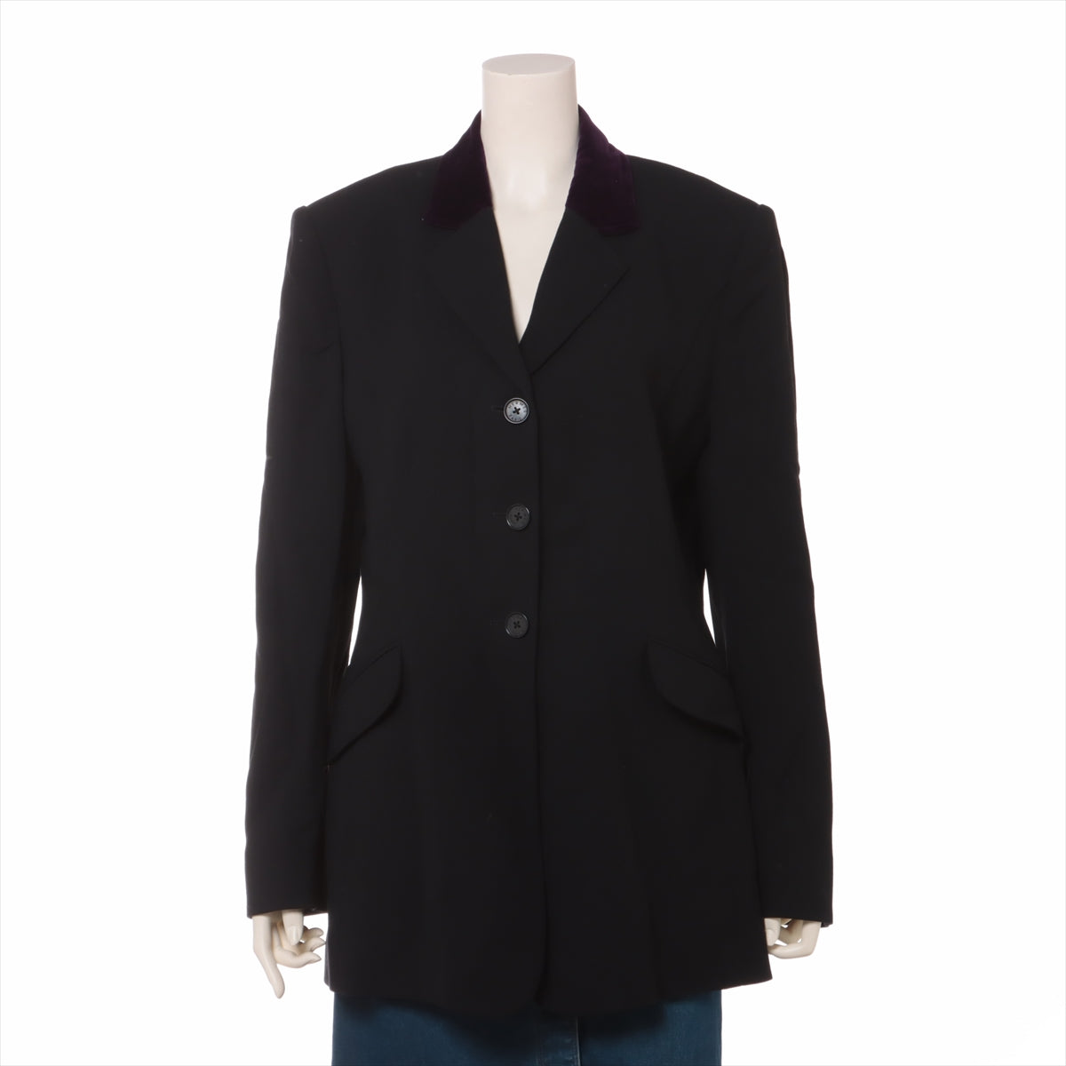 Hermès Cotton & wool Jacket 44 Ladies' Black