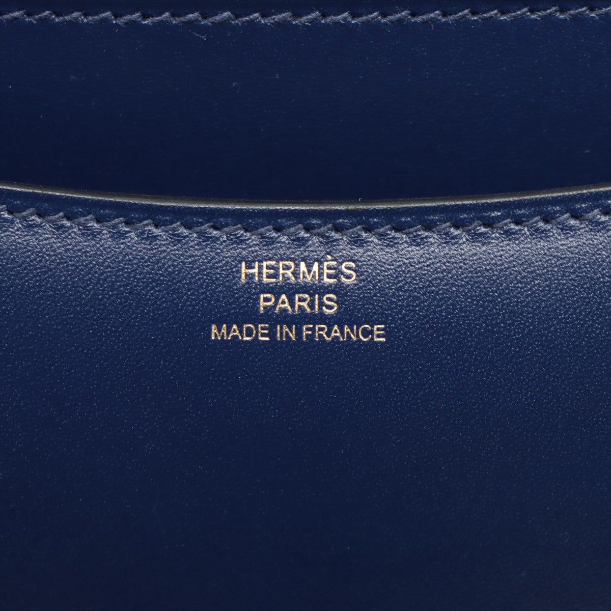 Hermès Mini Constance 3 Veau Tadelakt Blue encre Gold Metal fittings Z: 2021