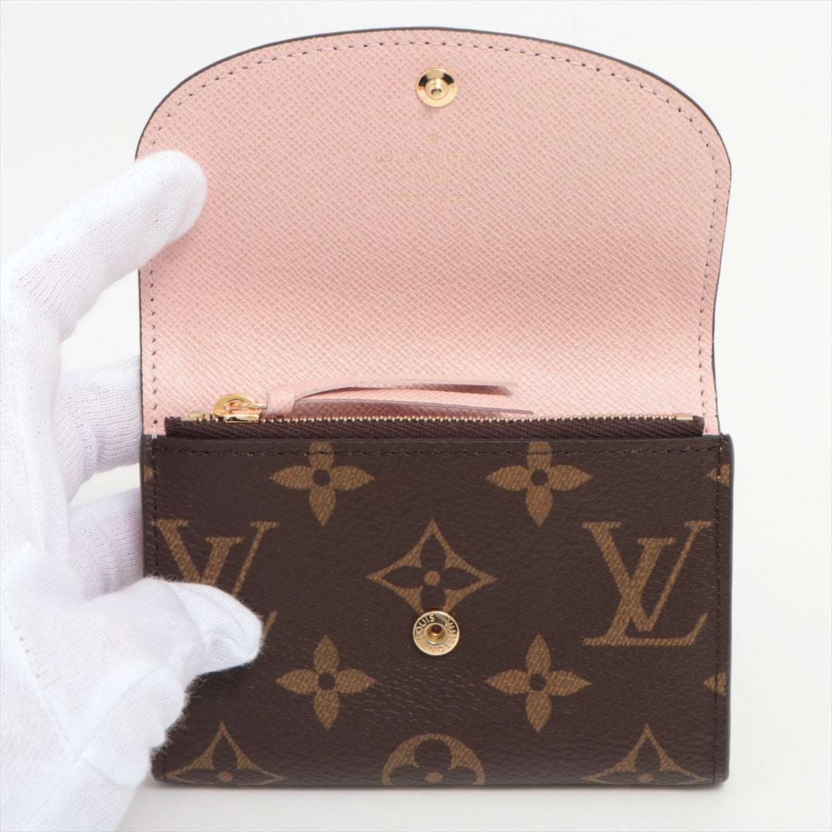 Louis Vuitton Monogram Porte-Monnaie Rosalie M62361 Rose ballerine