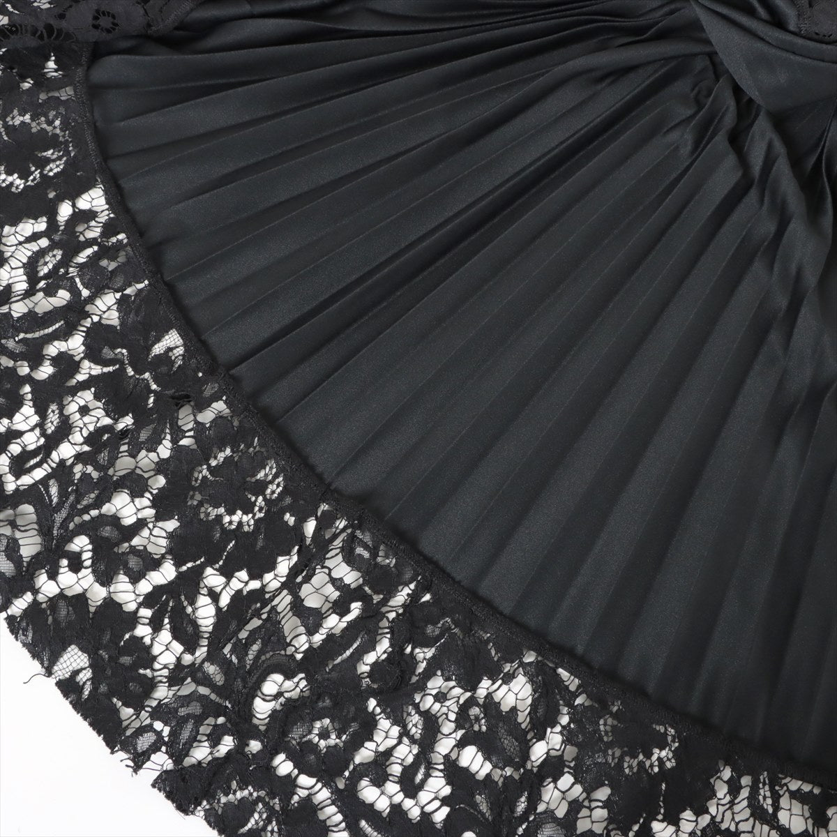 Valentino Polyester × Rayon Dress XS Ladies' Black  TB3MJ01D575 Pleats