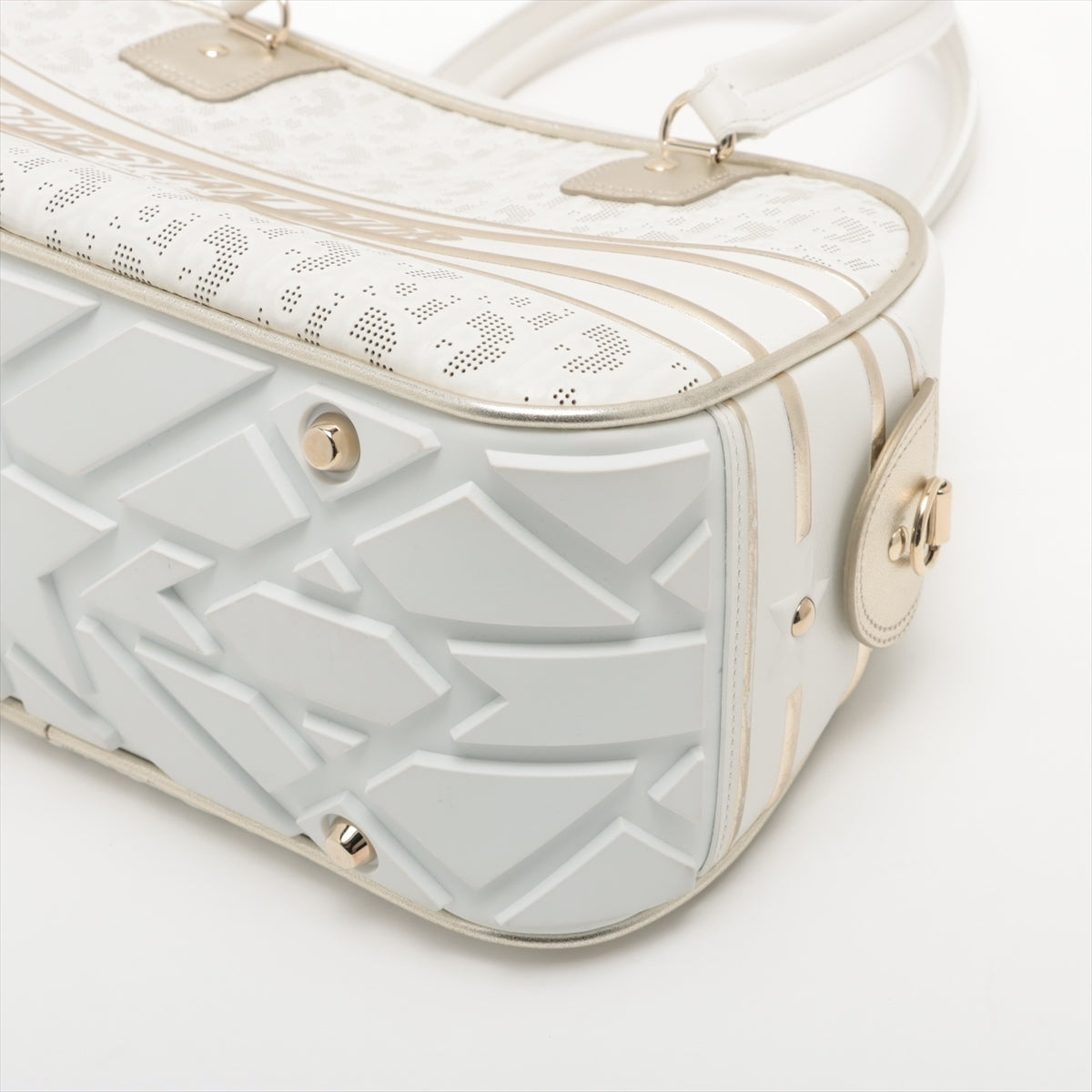 Christian Dior DIOR Vaib Leather 2way handbag White