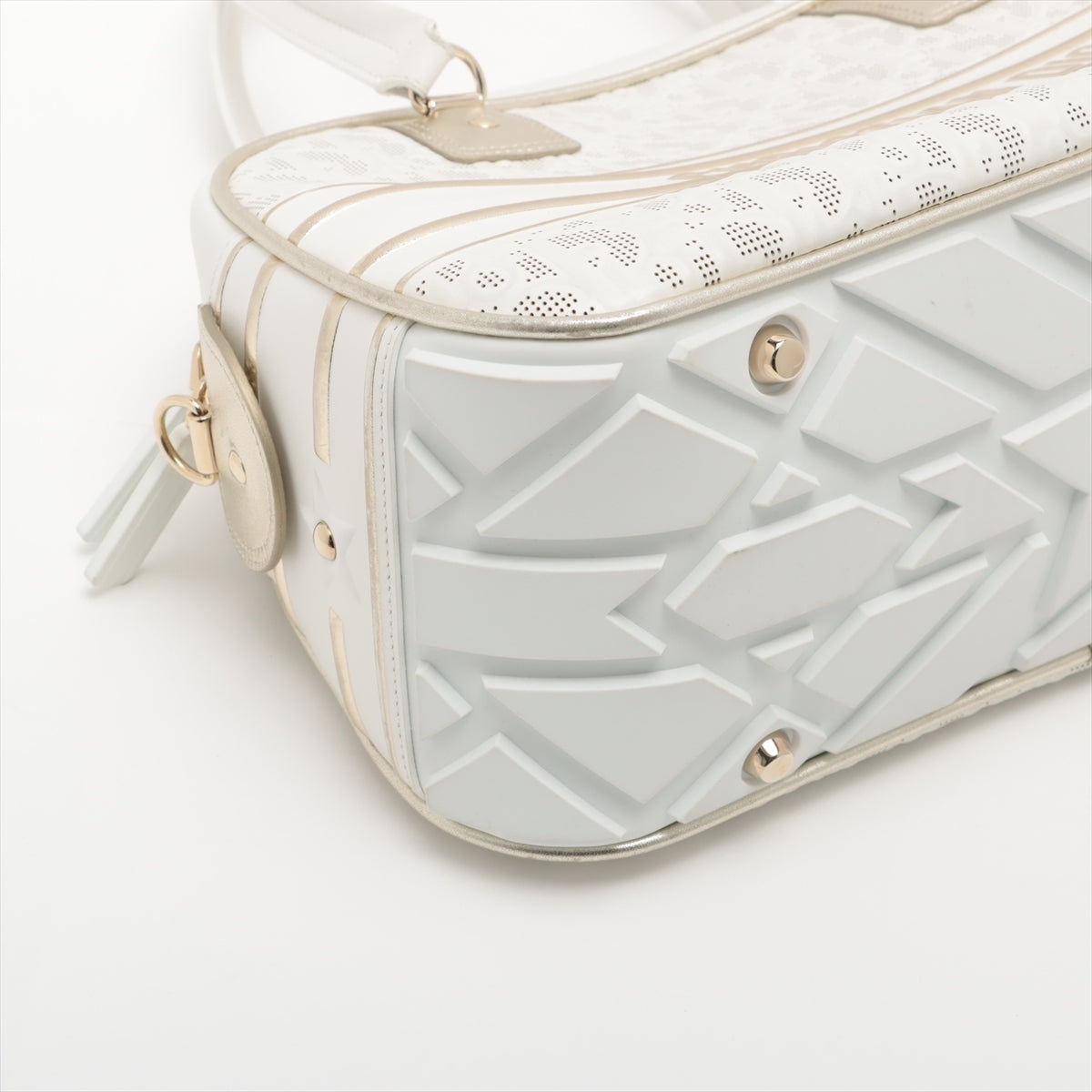 Christian Dior DIOR Vaib Leather 2way handbag White