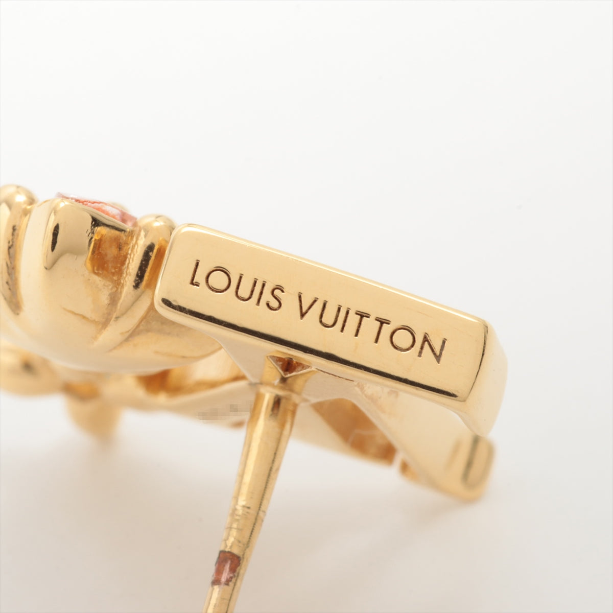 Louis Vuitton M00786 BOOKLE Dreille Puz Lulu Gram GK5202 Piercing jewelry (for both ears) GP×inestone Gold x pink