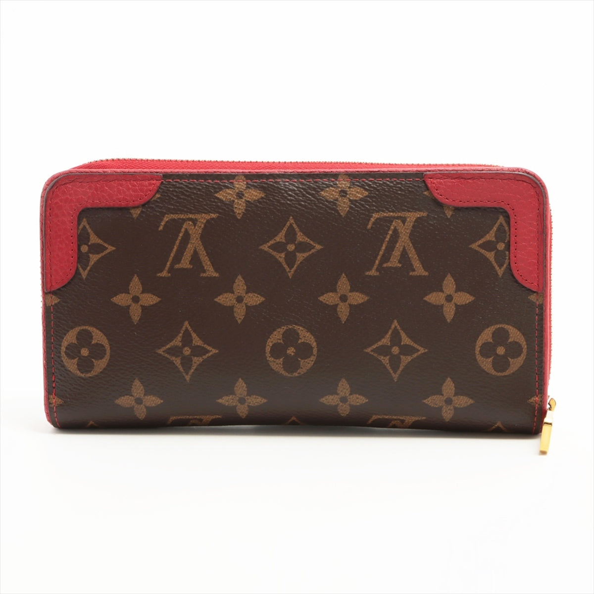 Louis Vuitton Monogram Zippy Wallet Retiro M61854 MI0199 Cerise Round-Zip-Wallet