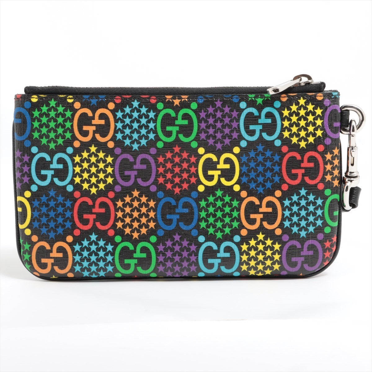Gucci GG cychedelic 603734 PVC & leather Pouch Multicolor
