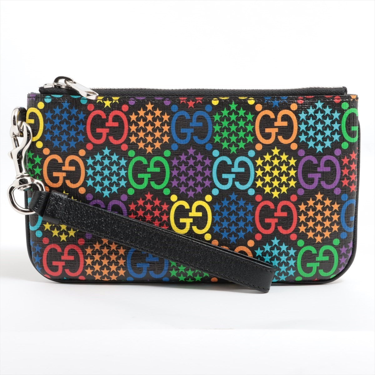 Gucci GG cychedelic 603734 PVC & leather Pouch Multicolor