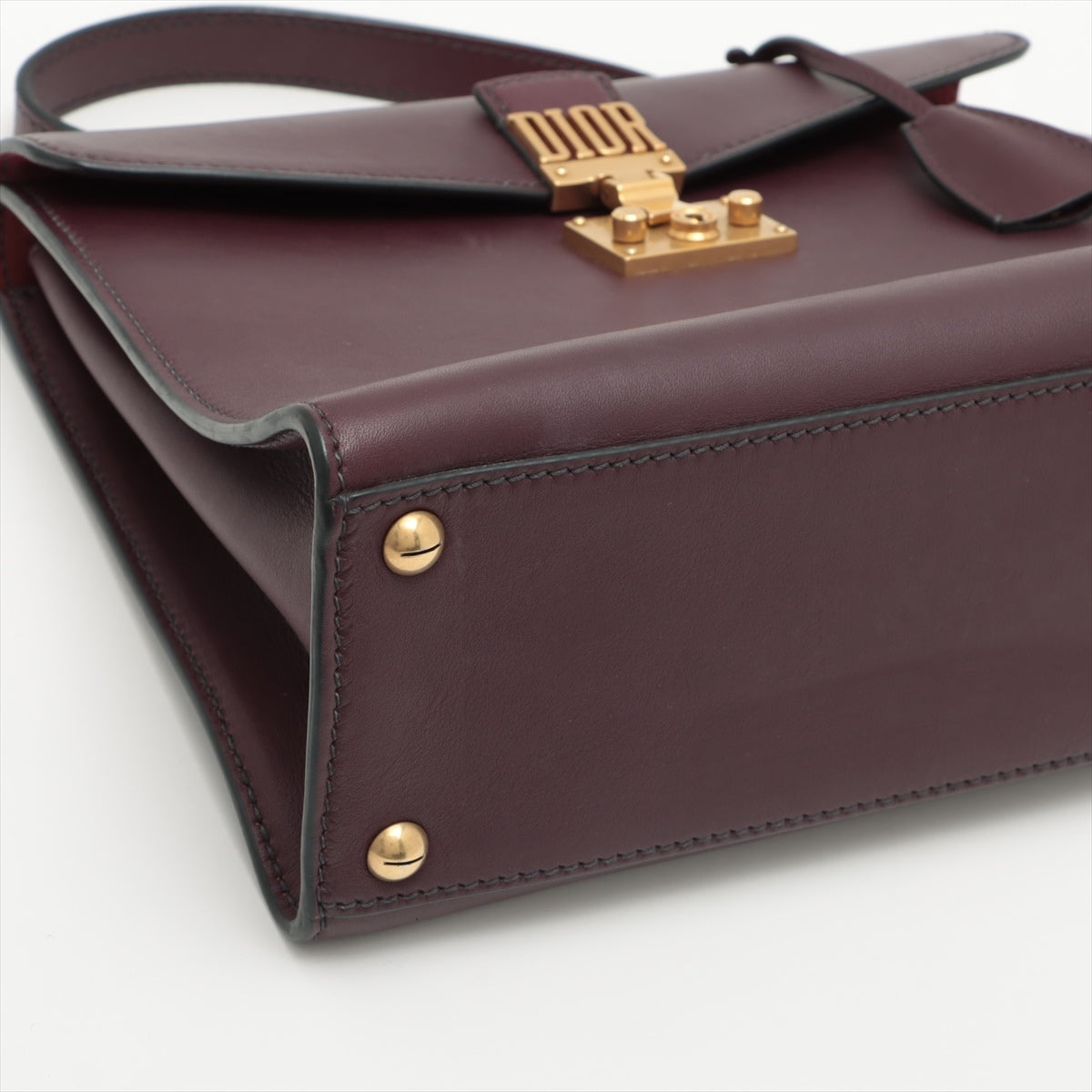 Christian Dior Dior Addict Leather 2way handbag Bordeaux   keyed