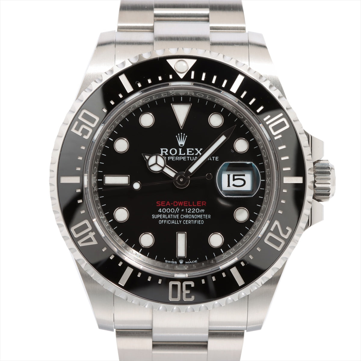 Rolex Sea-Dweller 126600 7110Y705 SS AT Black-Face Extra-Link3