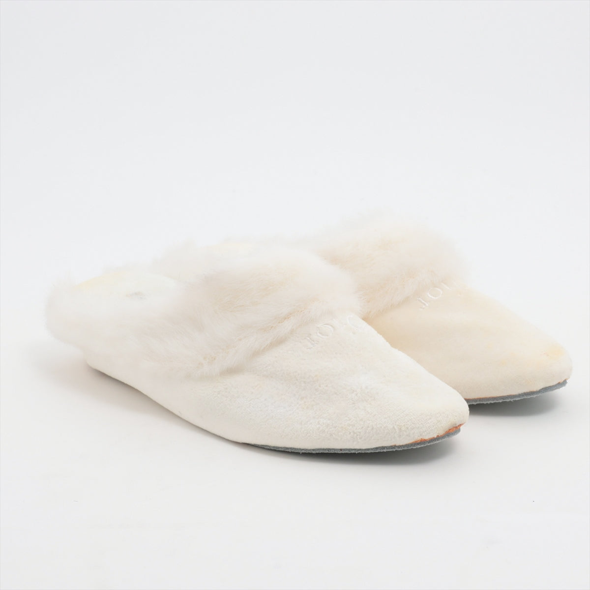 Christian Dior Fabric Sandals M Ladies' White