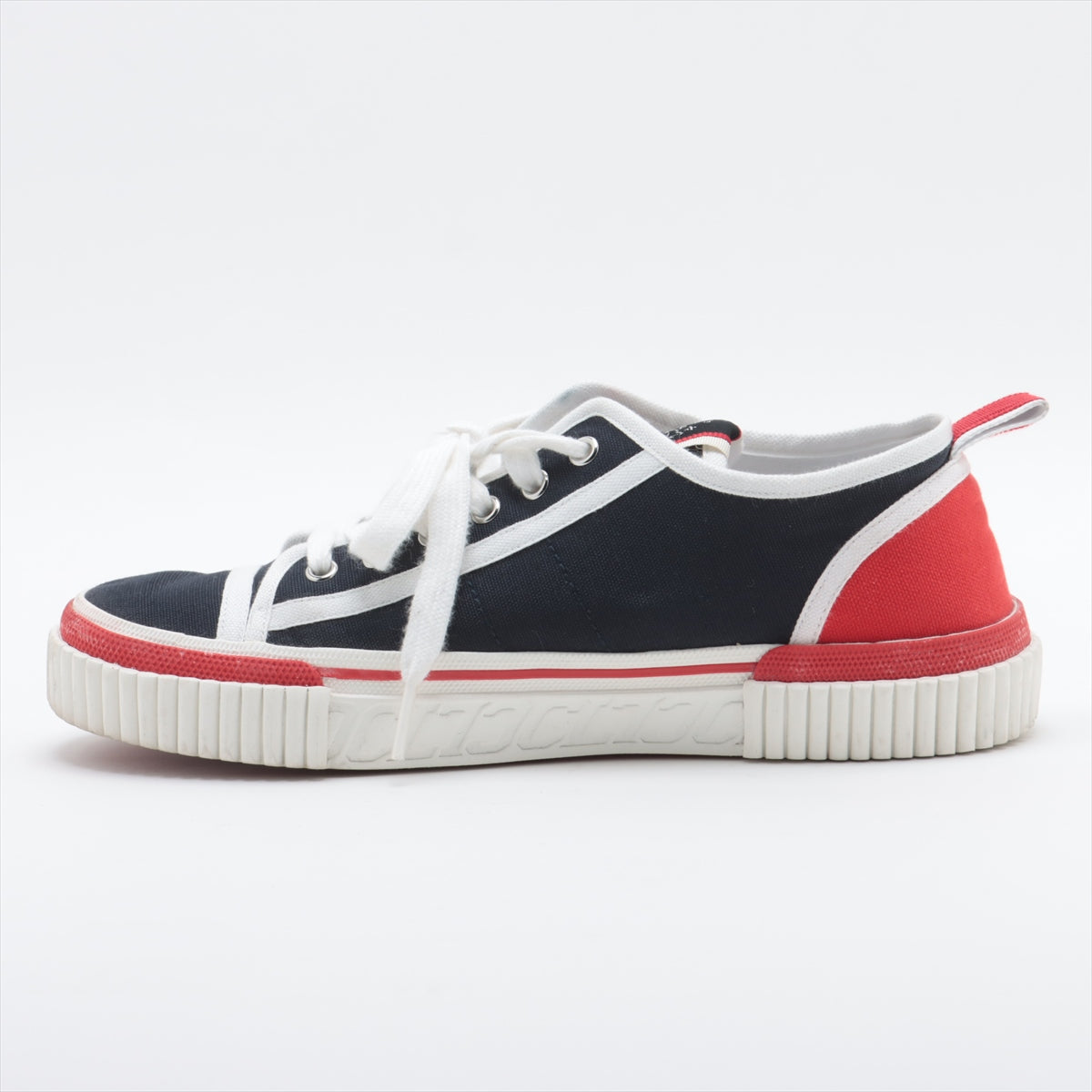 Christian Louboutin Canvas & leather Sneakers 40 Men's Navy x red
