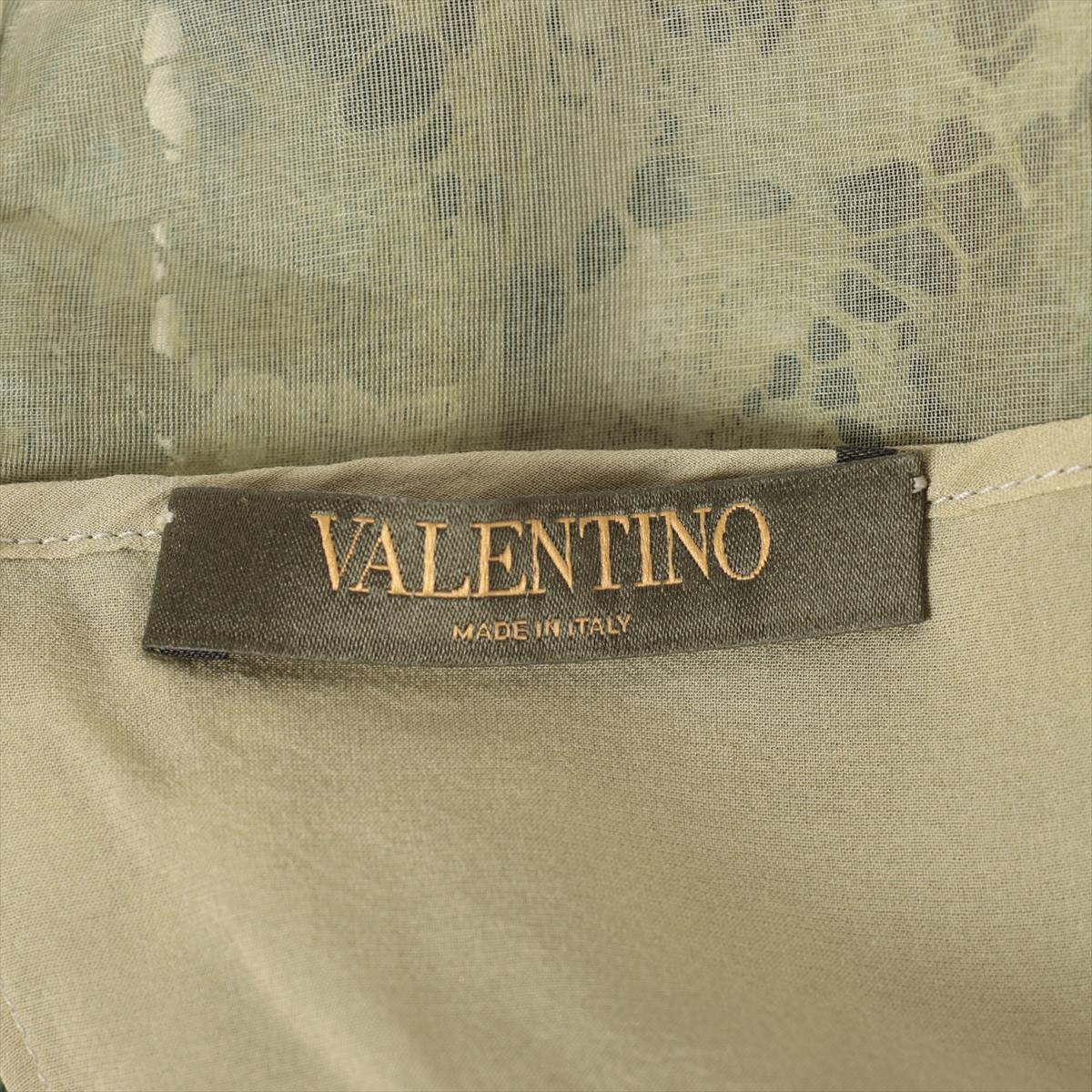Valentino Cotton & rayon Dress 42 Ladies' Green  EBOVS686 racing