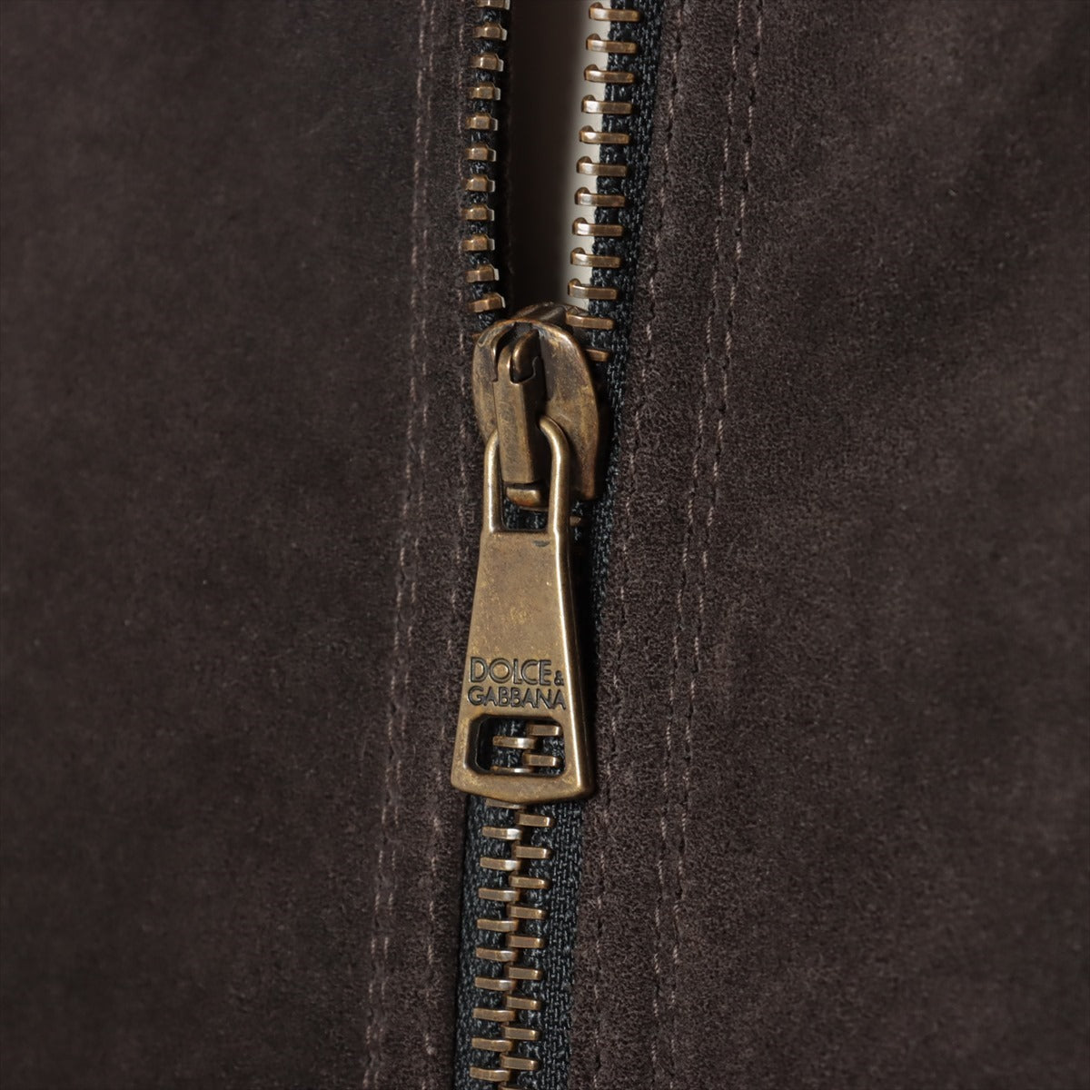Dolce & Gabbana Unknown material Jacket No size notation Men's Black × Brown  G9K60L