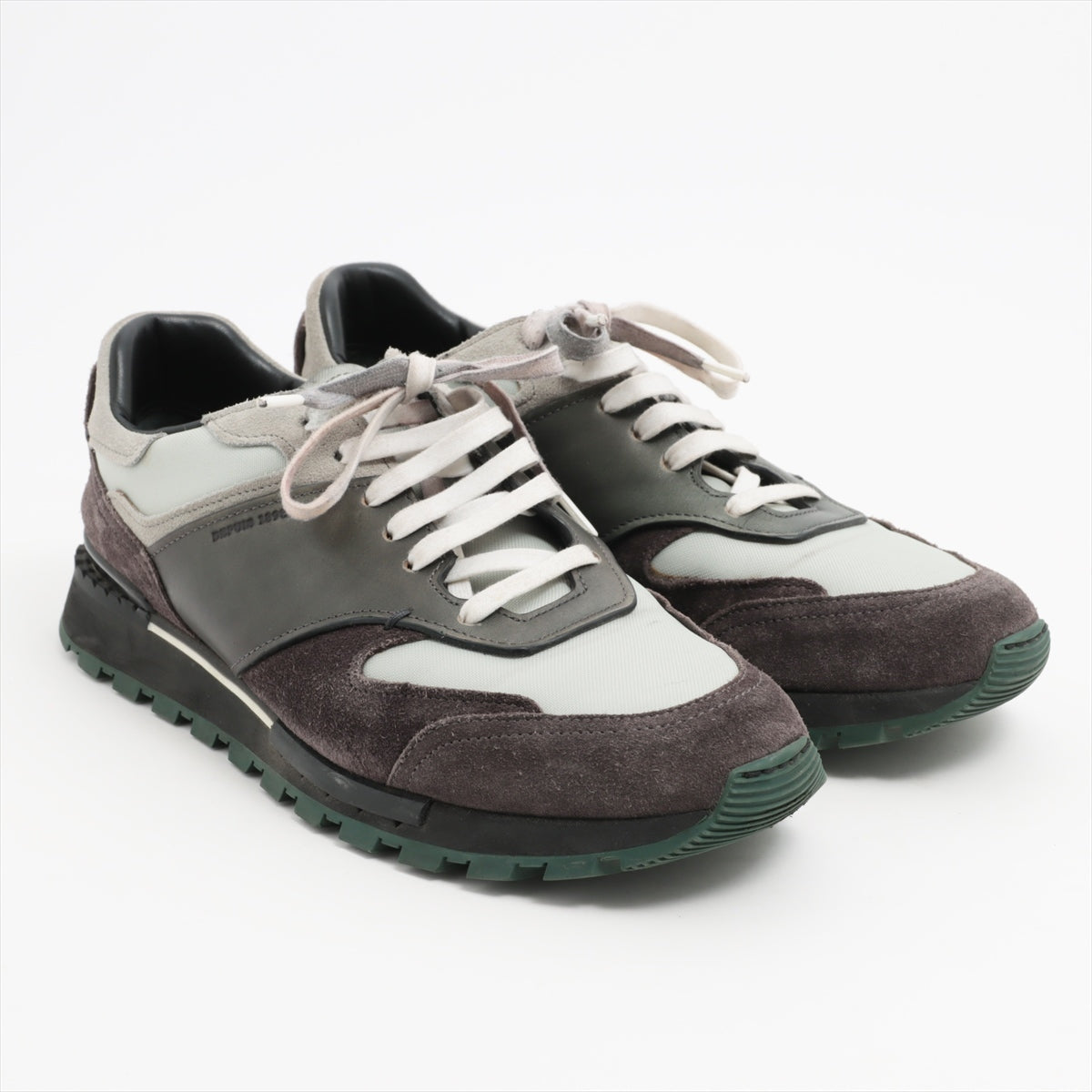 Berluti Leather & suede Sneakers 6 1/2 Men's Khaki