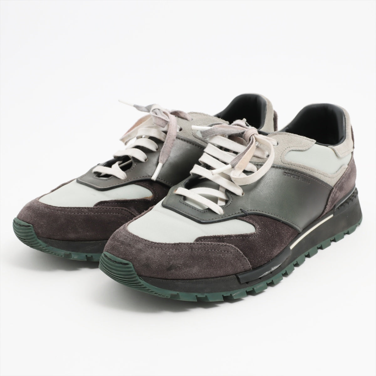 Berluti Leather & suede Sneakers 6 1/2 Men's Khaki