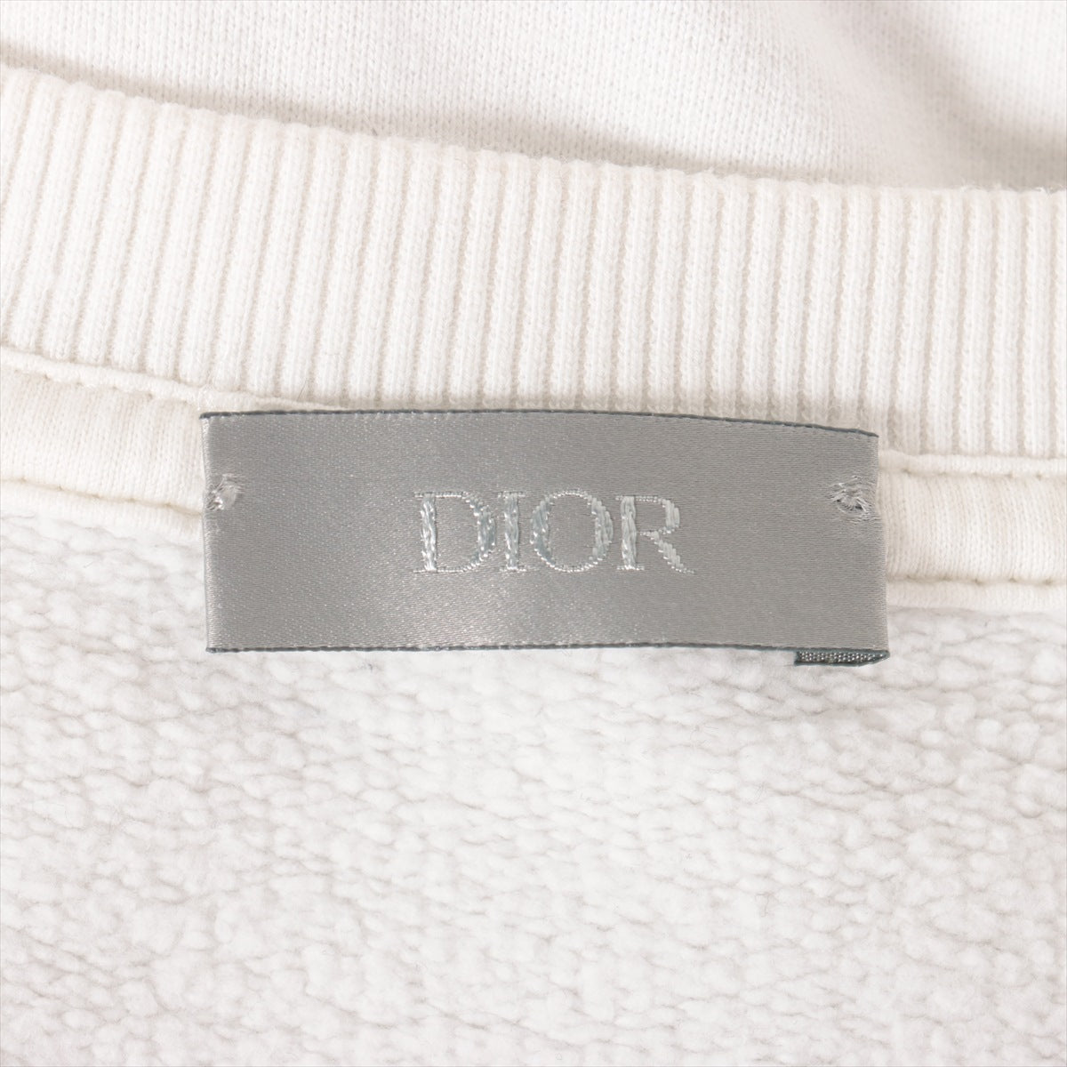 Dior x Travis Scott Cotton Basic knitted fabric M Men's White  283J679A0531