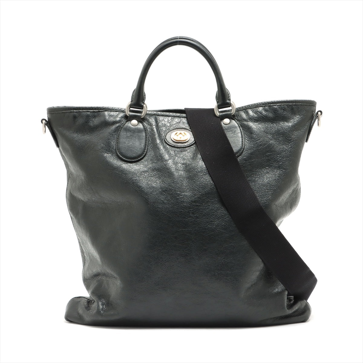 Gucci GG Marmont Leather 2way handbag Black 575821
