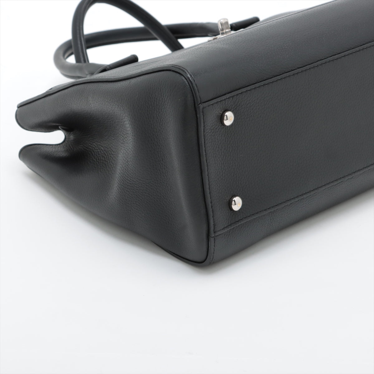 Chanel Neo Executive Leather 2way handbag Black Silver Metal fittings 23909677