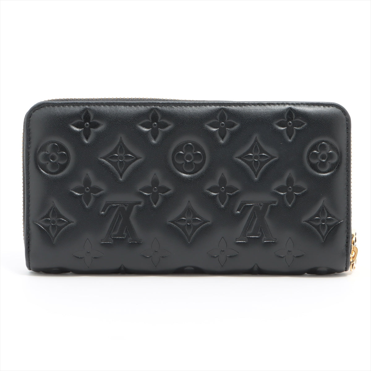 Louis Vuitton Monogram Emboss Zippy Wallet M81510 Noir Round-Zip-Wallet