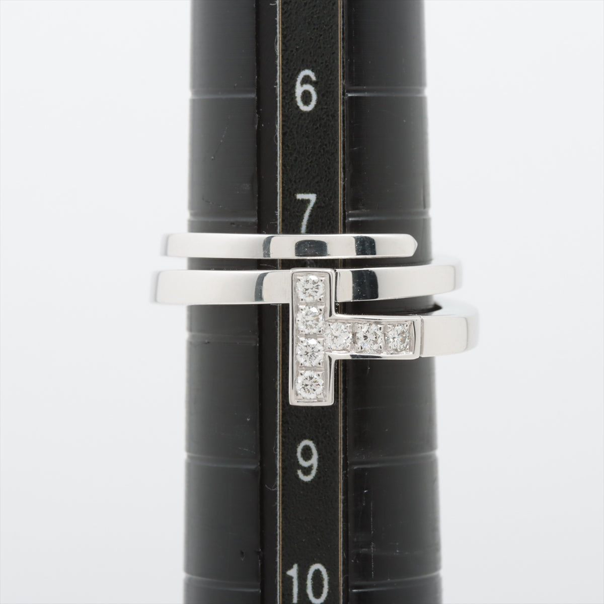 Tiffany T Square wraps diamond rings 750(WG) 7.6g