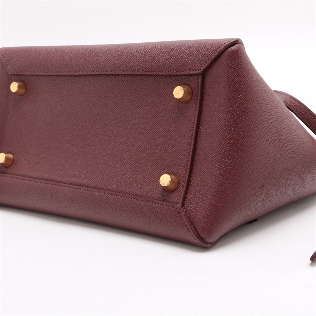 CELINE Belt Bag Leather 2way handbag Bordeaux