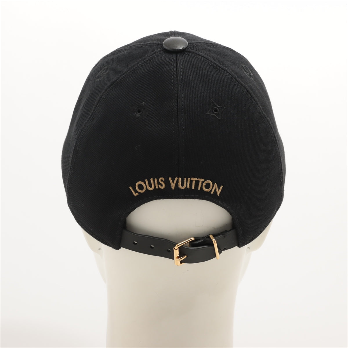 Louis Vuitton M7050M Kare LV Iconic AL5202 Cap Rayon x cotton x silk Black