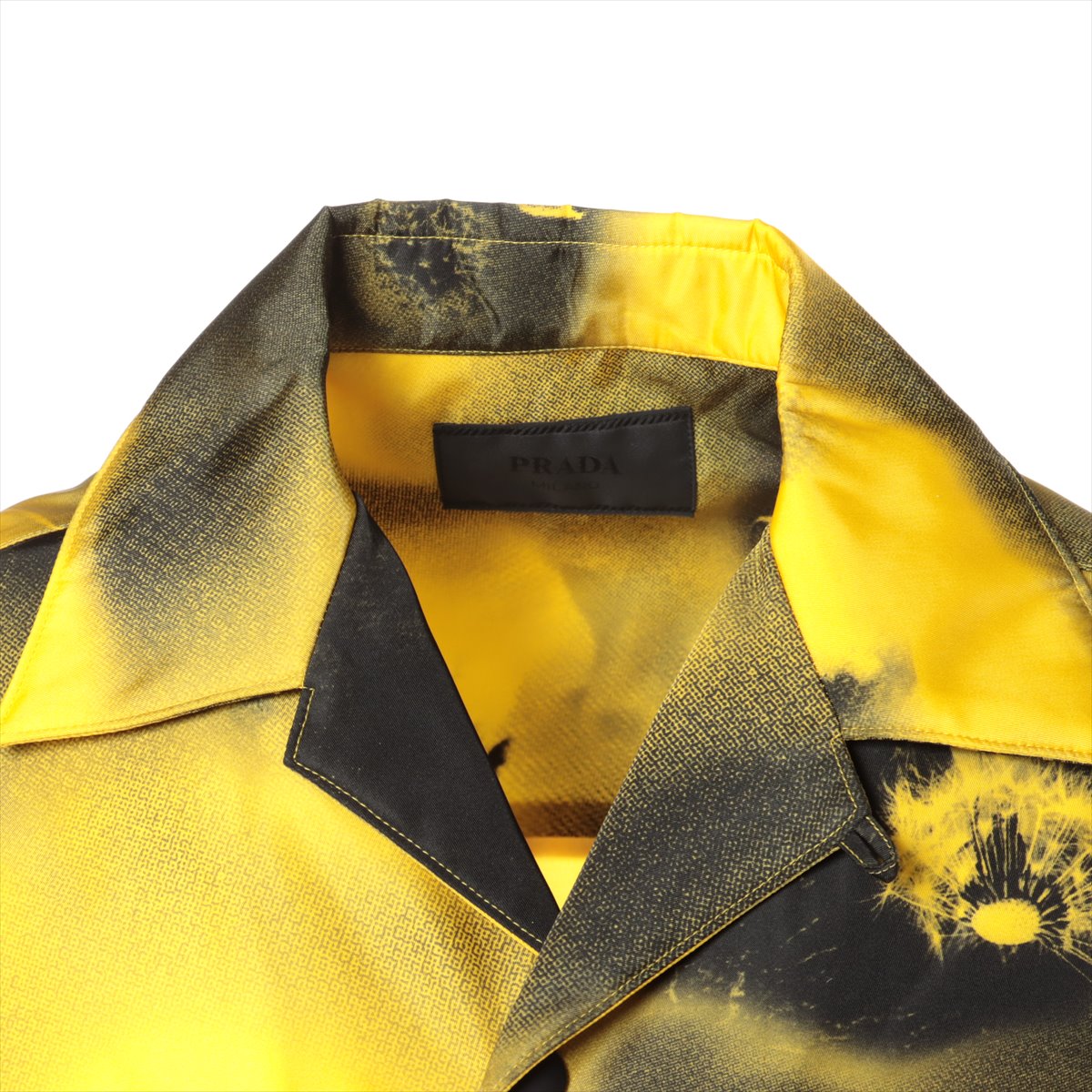 Prada Re Nylon Re Nylon 22 years Nylon Shirt S Men's Yellow  SC513 Triangle logo