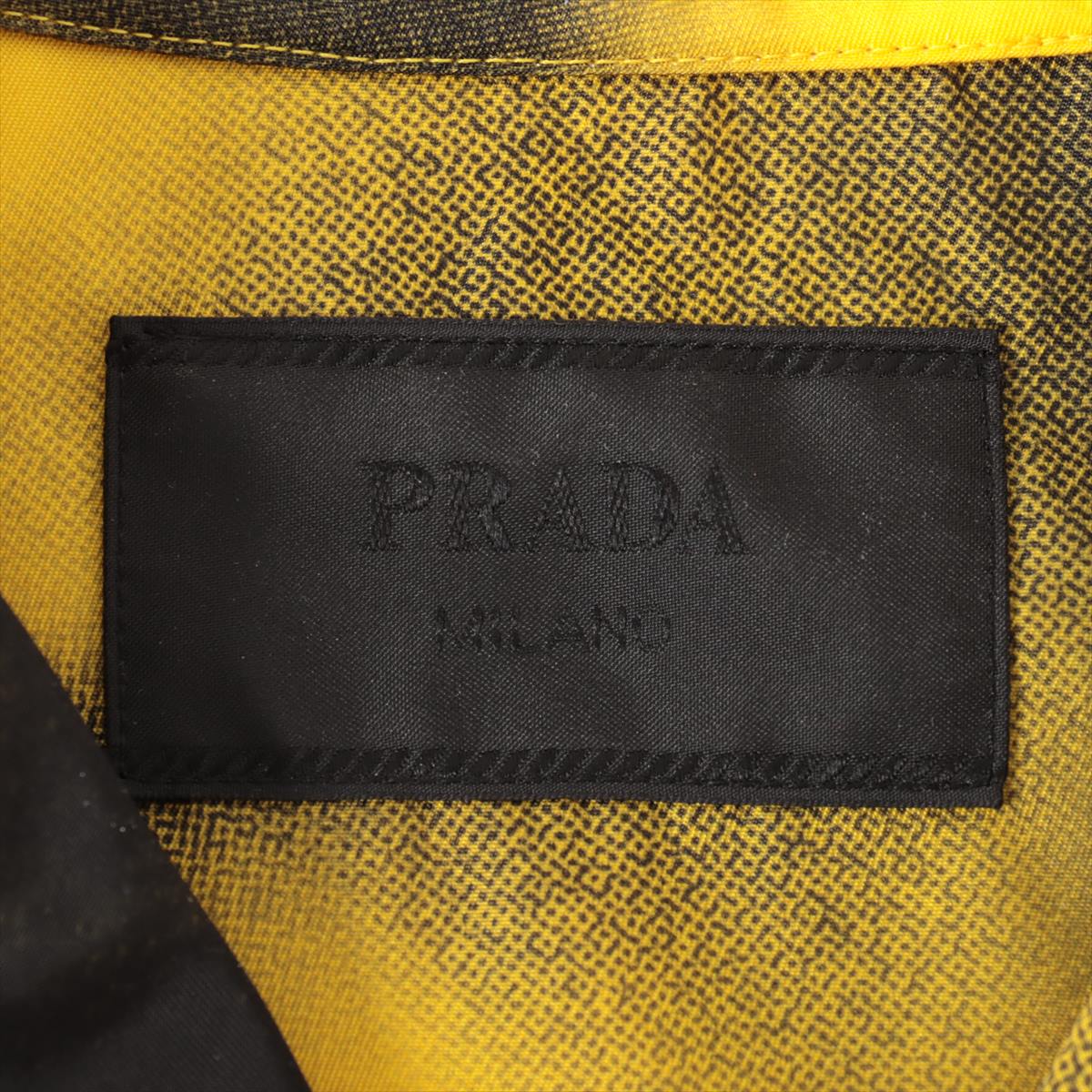 Prada Re Nylon Re Nylon 22 years Nylon Shirt S Men's Yellow  SC513 Triangle logo