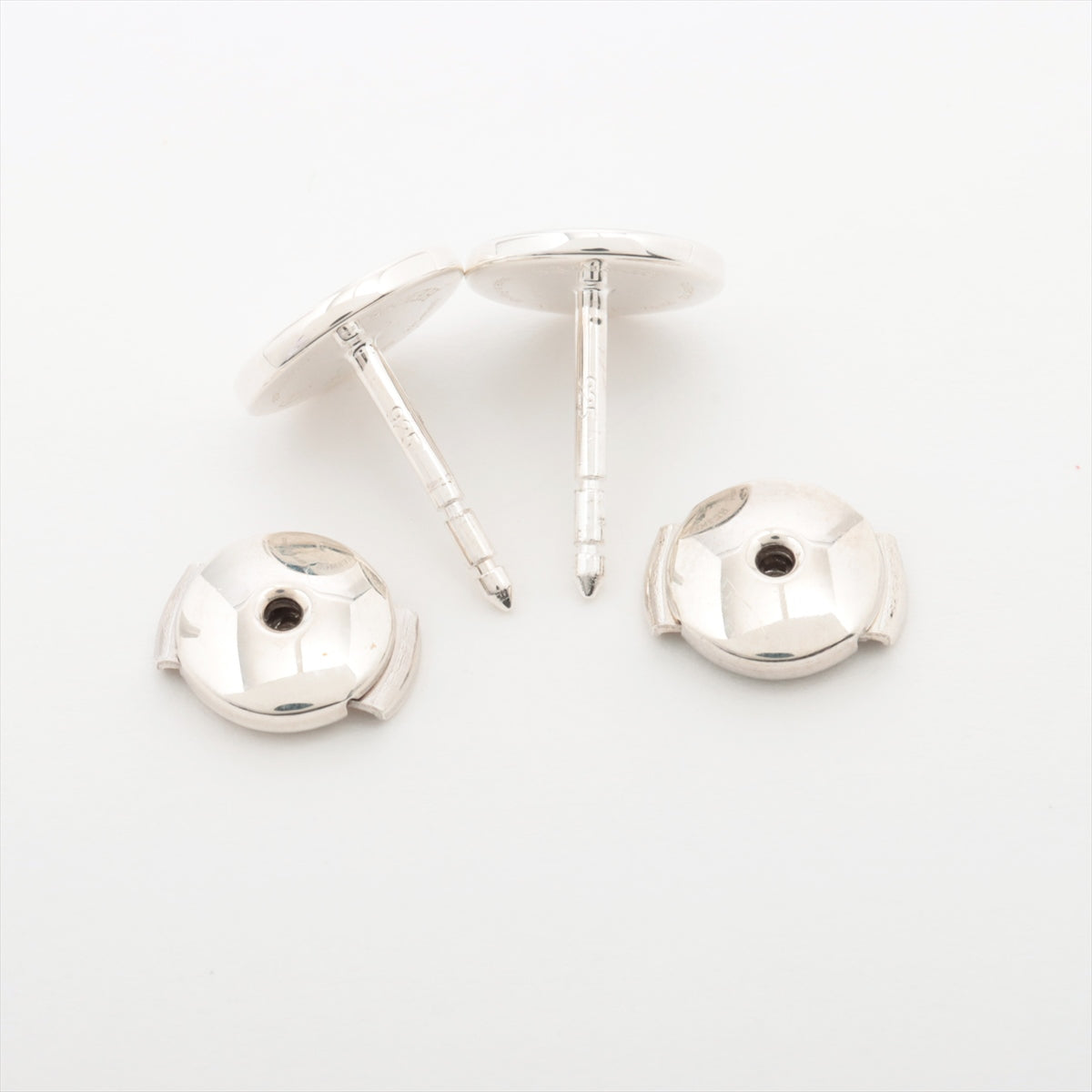 Hermès Ex-Libris Piercing jewelry (for both ears) 925 2.2g Silver Wears Losing luster Yes