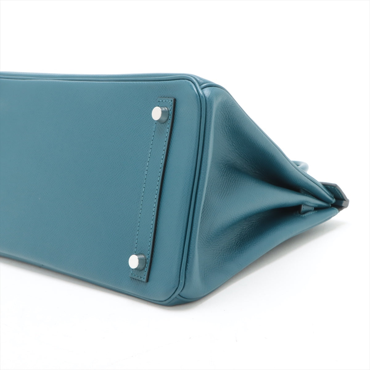 [Individual packaging] Hermes Birkin 30 Veau Epsom Blue thalassa Silver Metal fittings □Q:2013