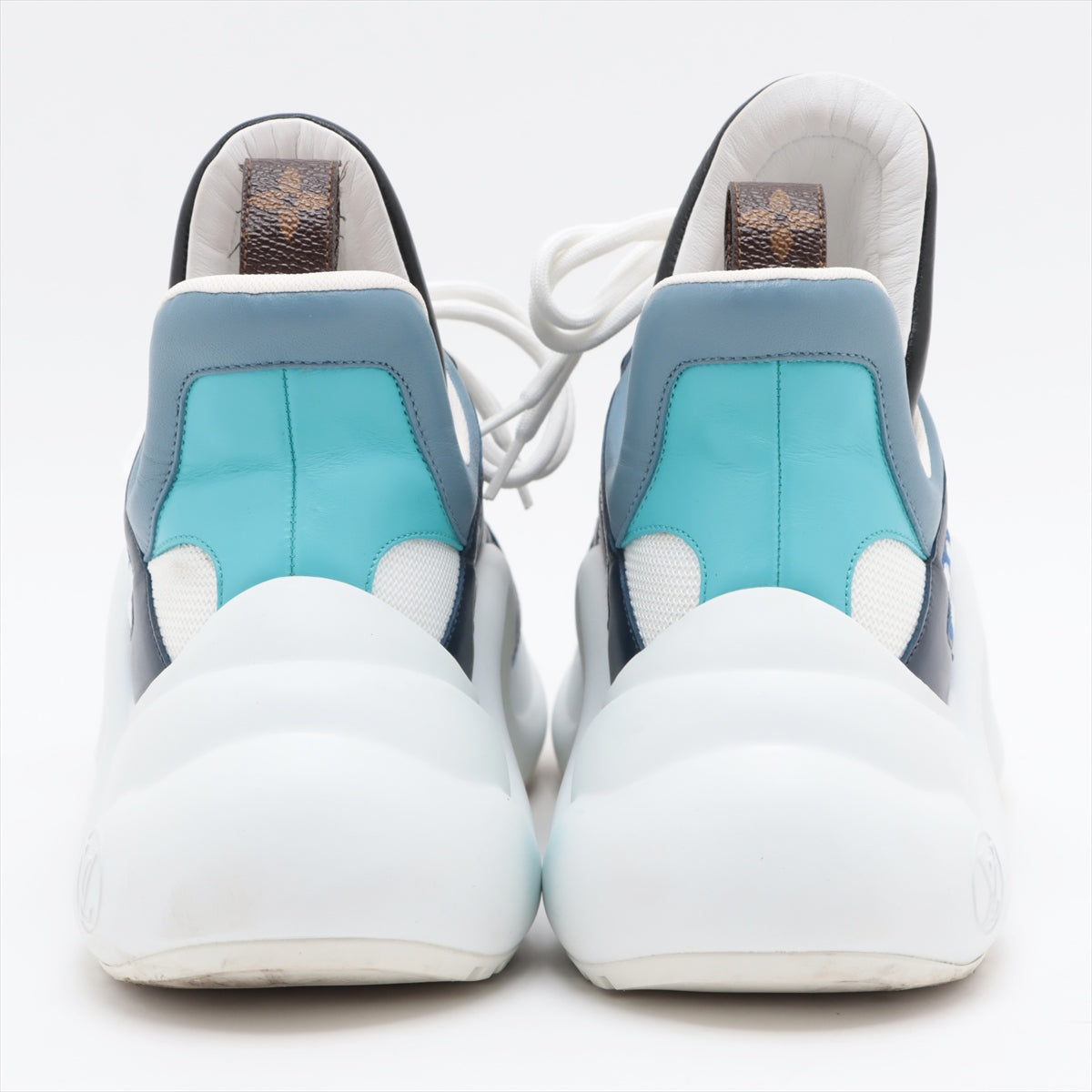 Louis Vuitton LV ARC LIGHT LINE 19-year Mesh x leather Sneakers 41 Unisex White GO0139 Monogram There is a bag