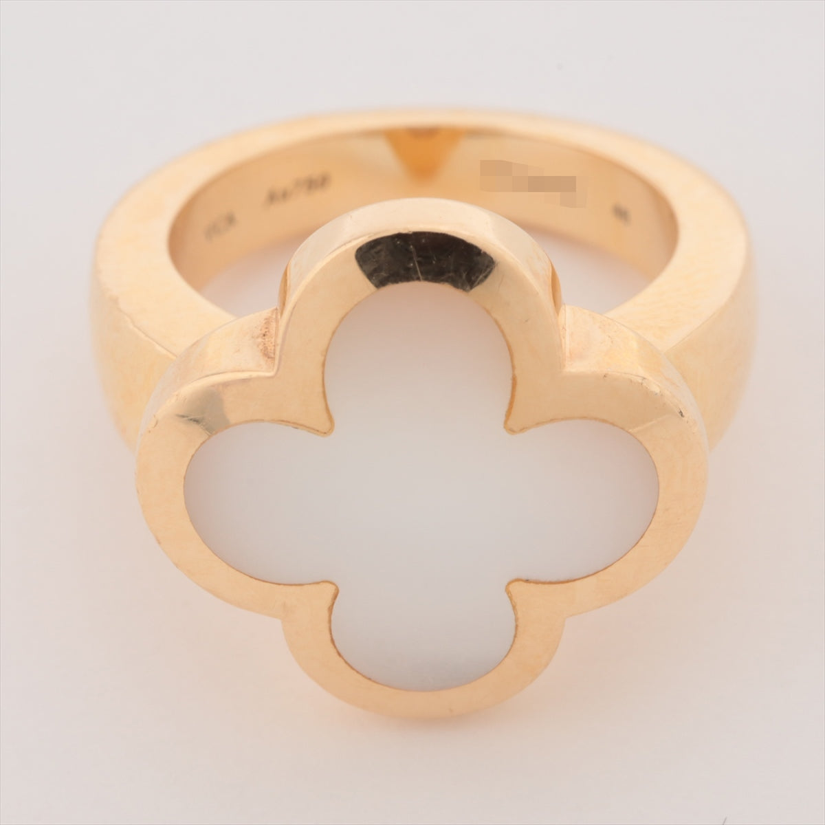 Van Cleef & Arpels Pure Alhambra shells rings 750(YG) 10.5g 46 VCAR35946