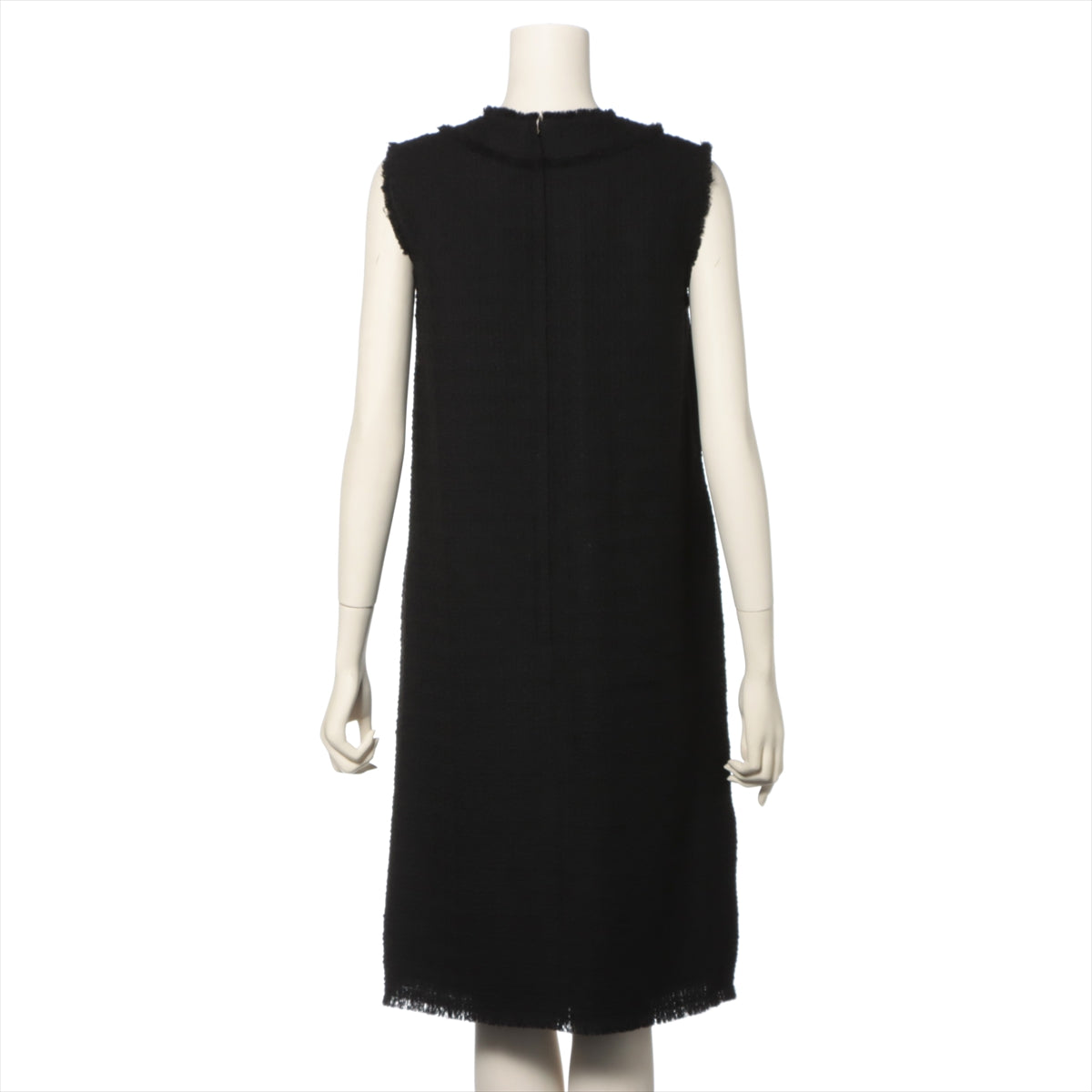 Dolce & Gabbana Wool & polyester Sleeveless dress 40 Black  F6ARUT