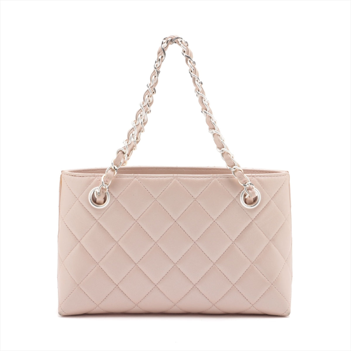 Chanel Matelasse Leather Chain handbag Pink Silver Metal fittings 6636789