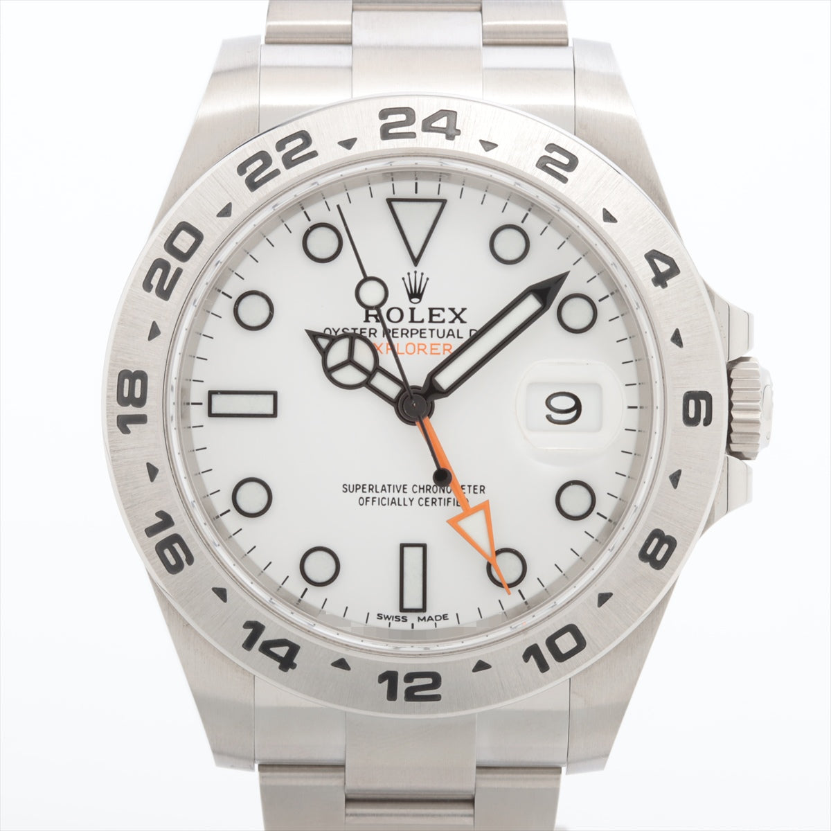Rolex Explorer II 216570 SS AT White-Face Extra Link 1