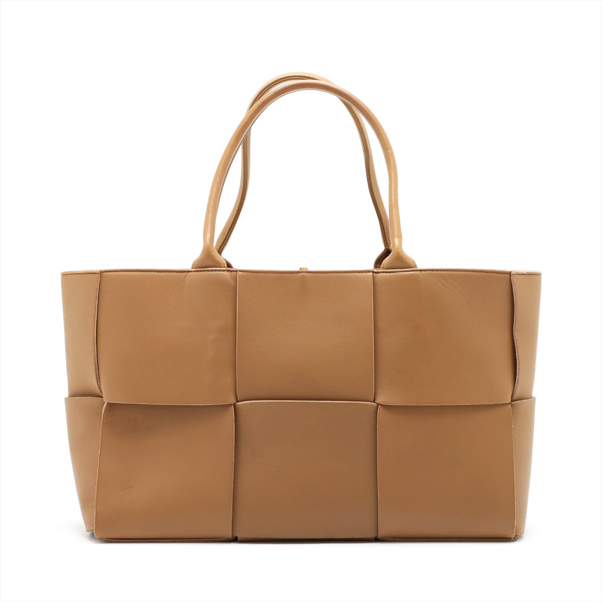 Bottega Veneta maxi intrecciato The Arco tote Leather Tote bag Beige