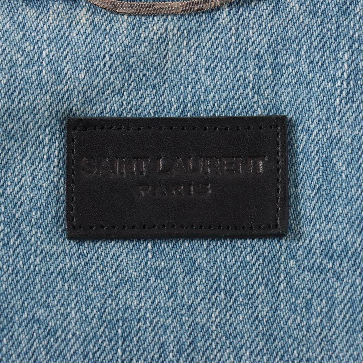 Saint Laurent Paris 21 years Cotton Denim jacket L Men's Blue  627584 Crash processing