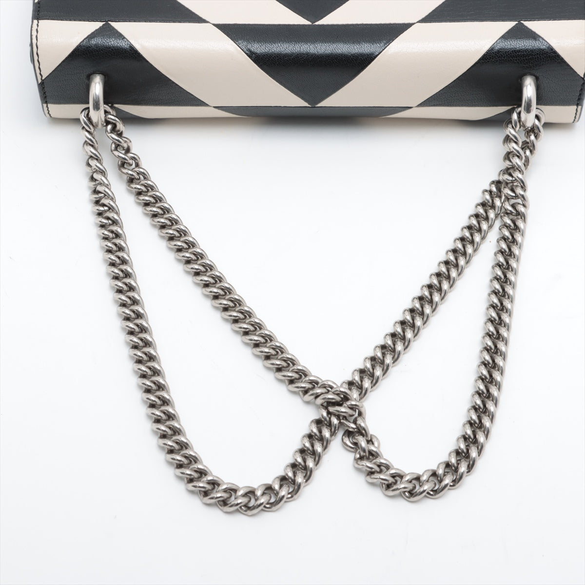 Gucci Dionysus Leather Chain shoulder bag Black × White 400249
