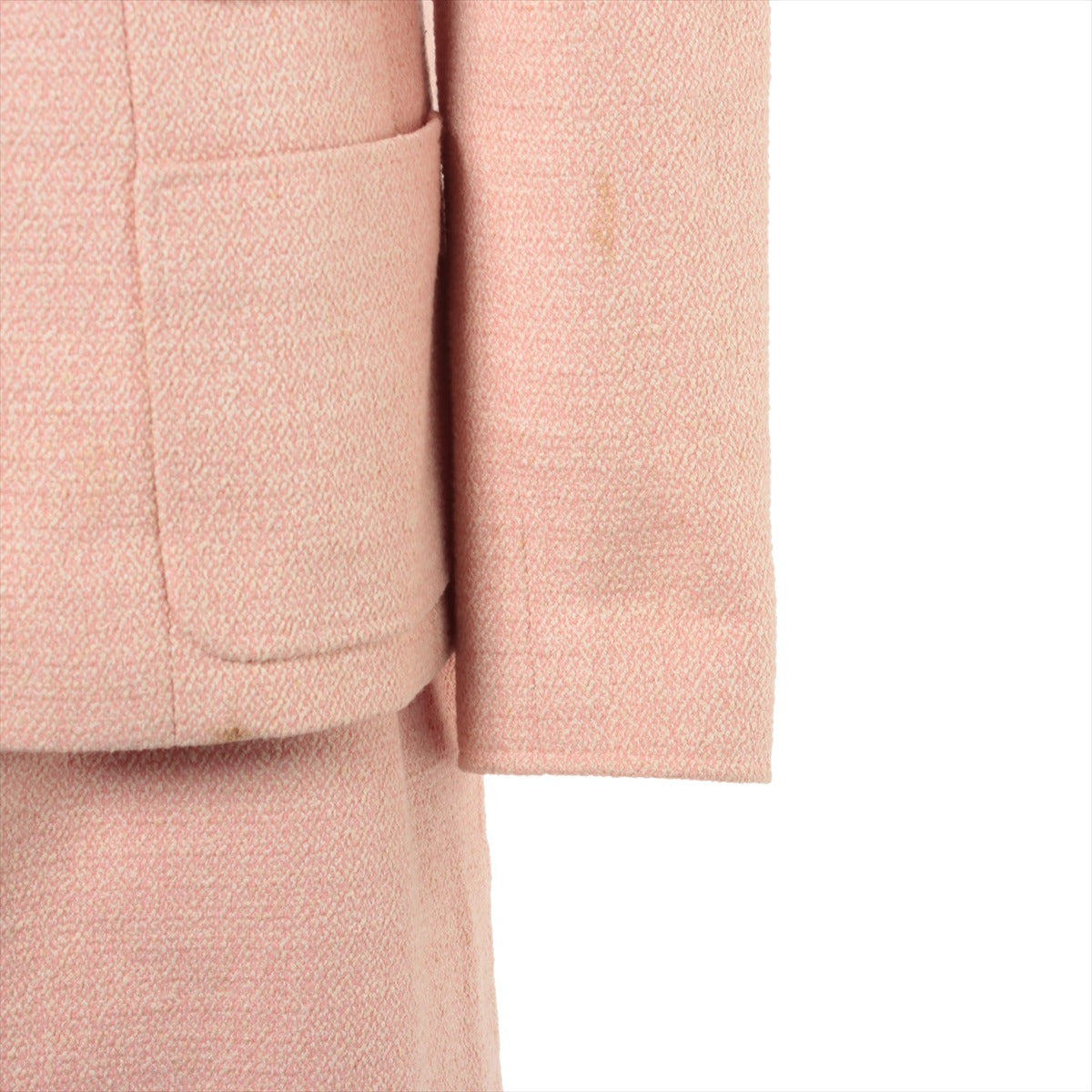 Chanel Coco Button 98P Tweed Setup 40 Ladies' Pink  Tweed Set of 3 P10485V06386